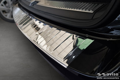 protector de parachoques trasero SKODA SUPERB combi plata espejo 2019-24