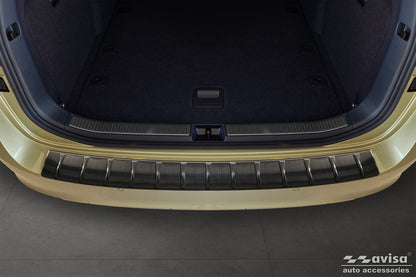 protector de parachoques trasero SKODA SUPERB COMBI negro 2024+