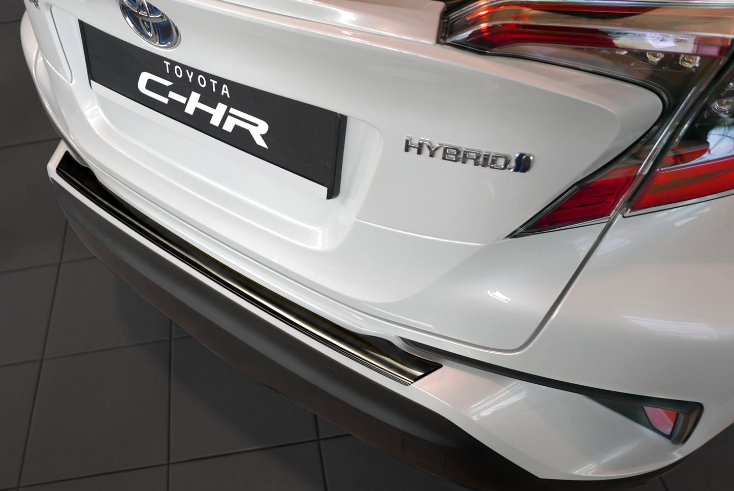 protector de parachoques trasero TOYOTA C-HR crossover negro