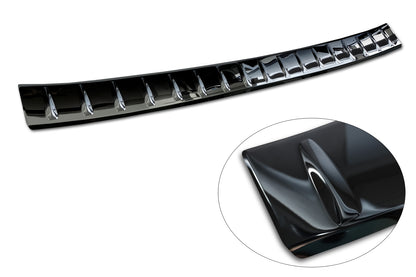 protector de parachoques trasero BMW 7 negro espejo
