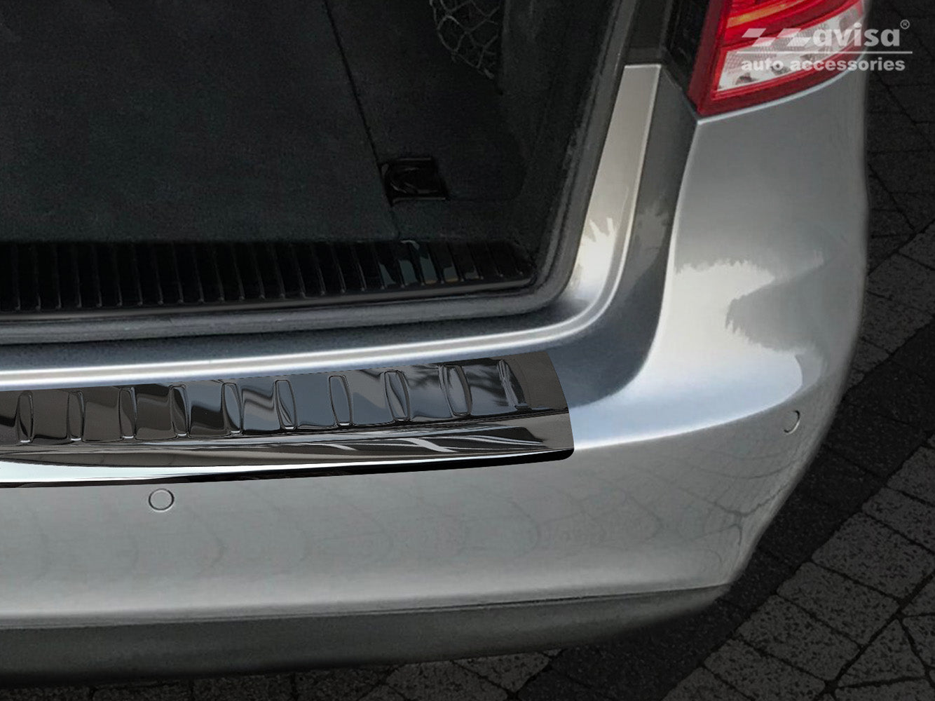protector de parachoques trasero MERCEDES CLASE E W212 negro espejo
