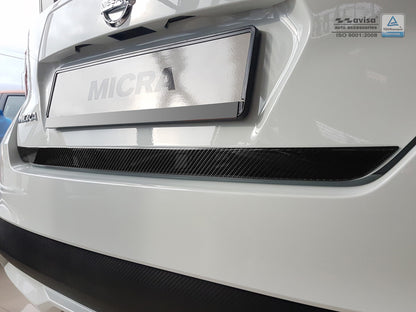 Correa decorativa para el portón trasero NISSAN MICRA negro