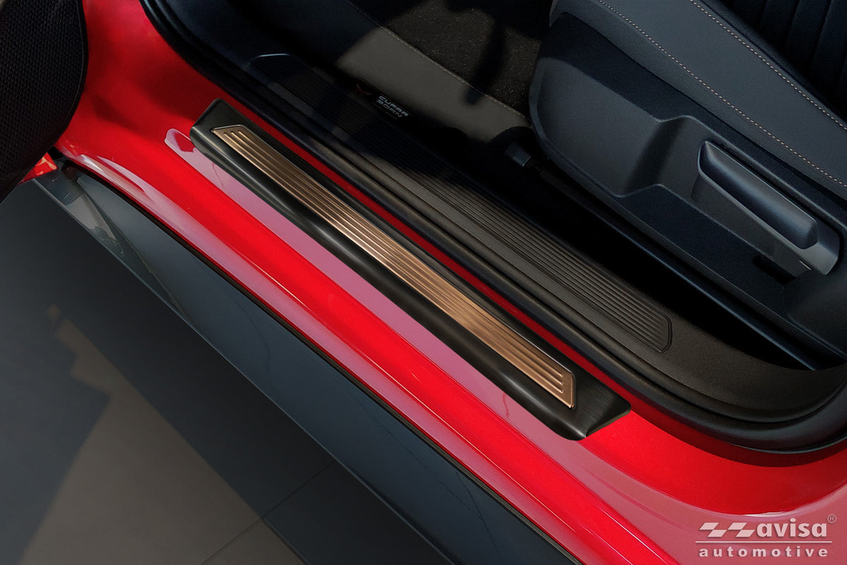 Protector umbral de puertas en relieve LIMITED EDITION CUPRA BORN hatchback negro /insertos en cobre