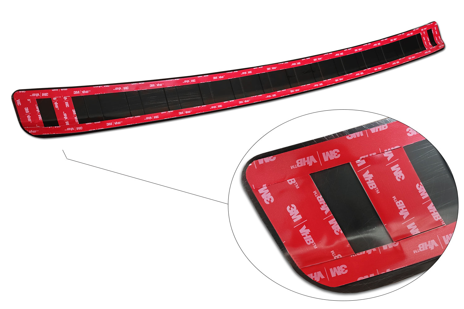 protector de parachoques trasero MERCEDES GLA H247 negro 2020+