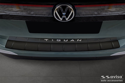protector de parachoques trasero VW TIGUAN negro mate