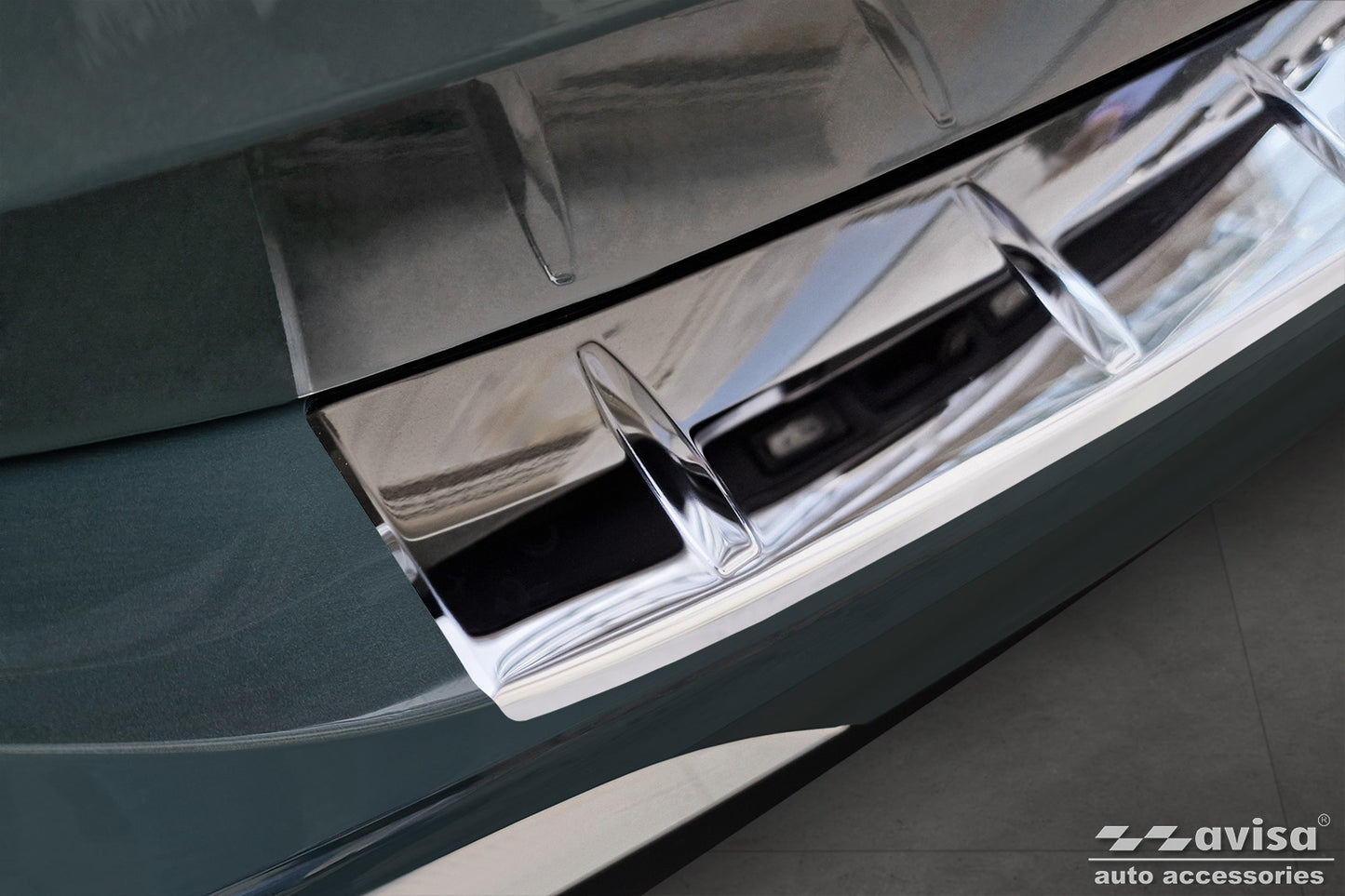protector de parachoques trasero VW TIGUAN plata espejo