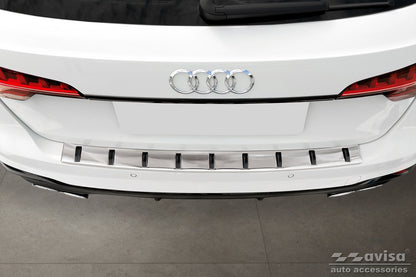 protector de parachoques trasero AUDI A4 B9 Avant plata satinado