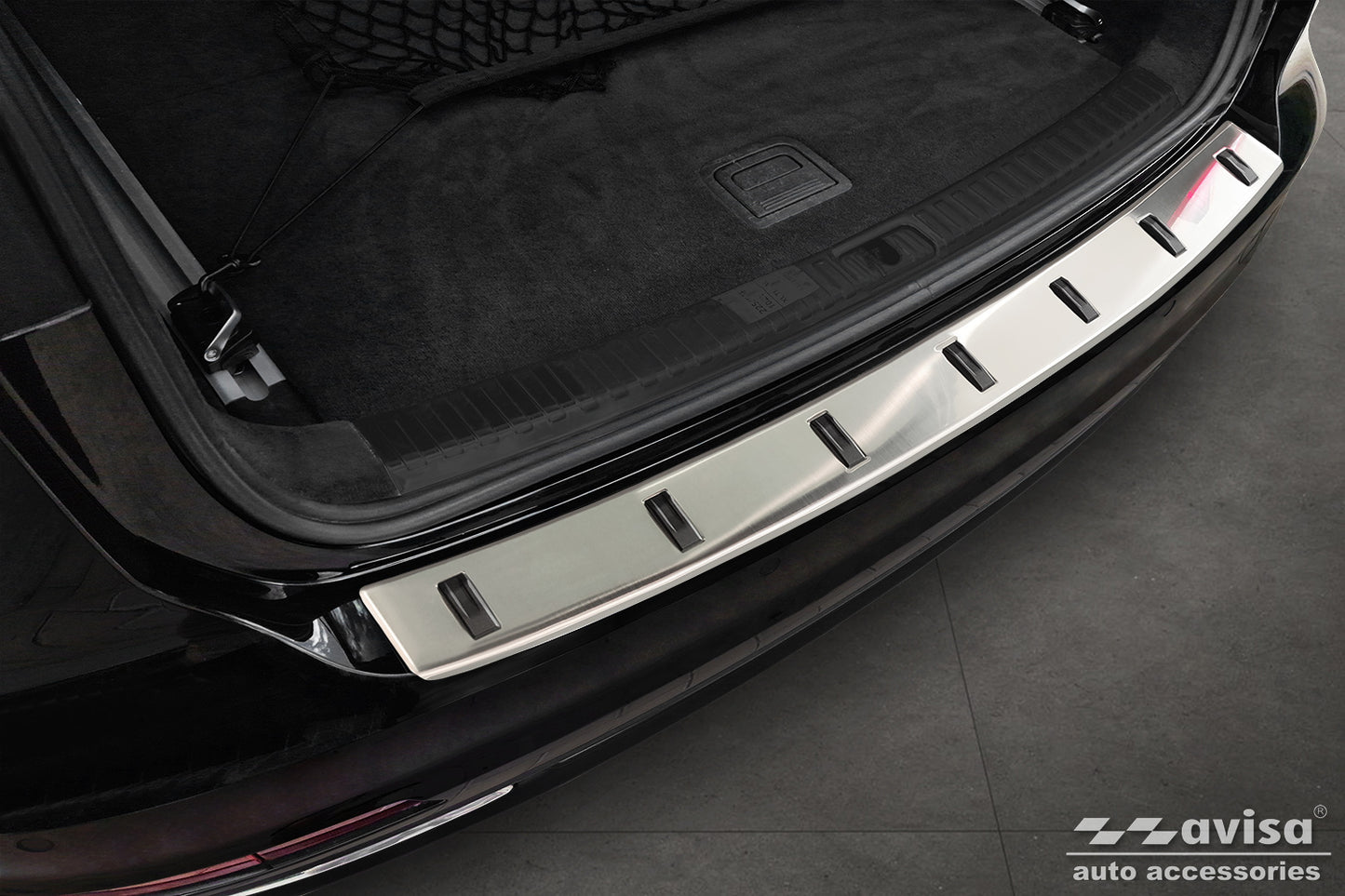 protector de parachoques trasero AUDI A6 C8 plata satinado