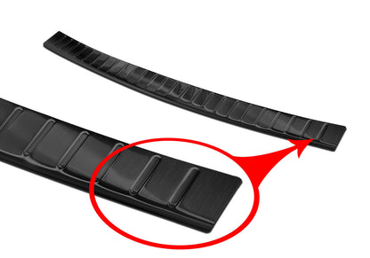 protector de parachoques trasero VW TOUAREG negro