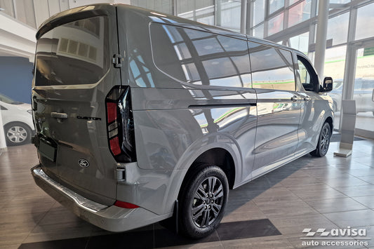 protector de parachoques trasero VW TRANSPORTER T7 plata satinado