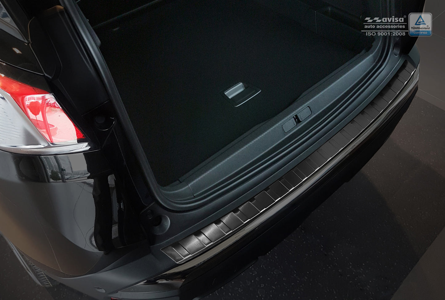 protector de parachoques trasero PEUGEOT 3008 crossover negro