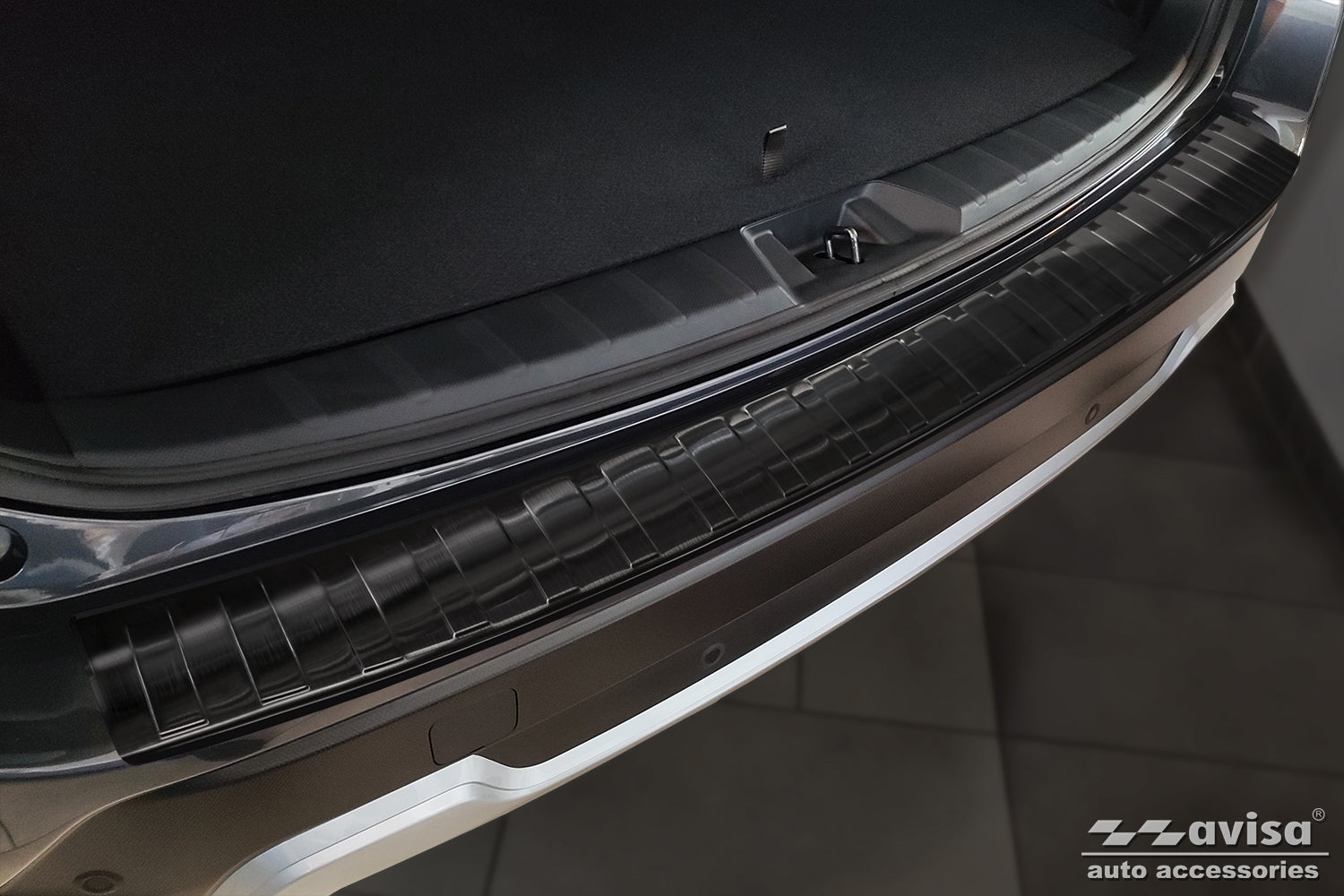 protector de parachoques trasero SUBARU FORESTER suv negro 2018-24