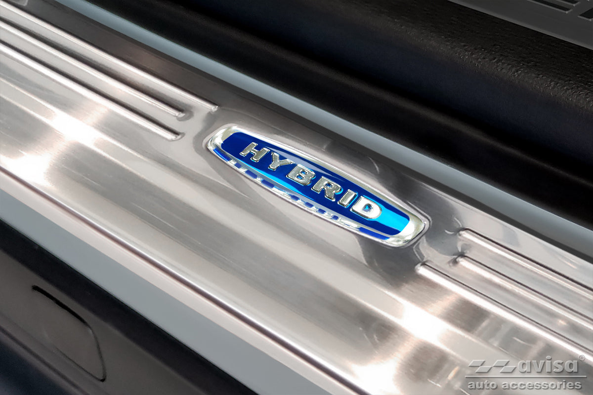 Protector umbral de puertas blue '' HYBRID '' TOYOTA HIGHLANDER (XU70) negro