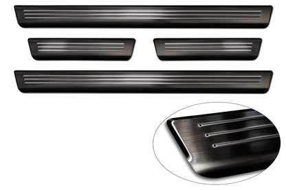 Protector umbral de puertas en relieve MG ZS negro
