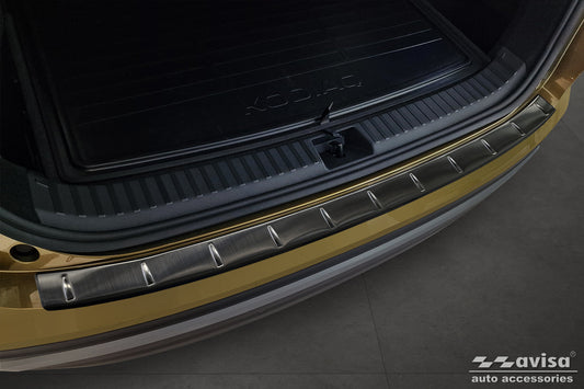 protector de parachoques trasero SKODA KODIAQ negro