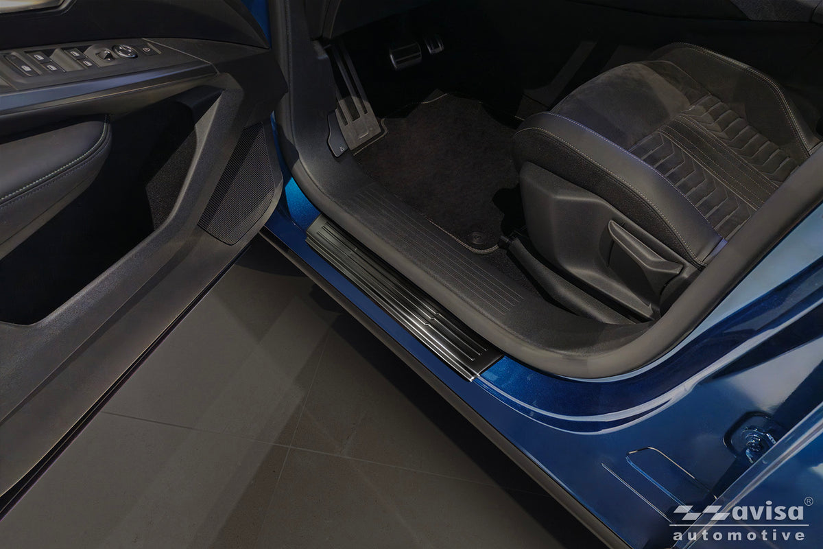 Protector umbral de puertas en relieve PEUGEOT 3008 negro