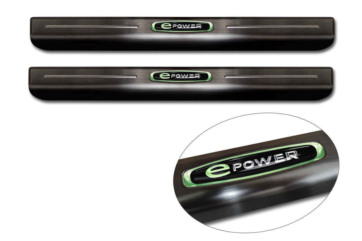 Protector umbral de puertas blue ''E- POWER'' VW ID BUZZ negro