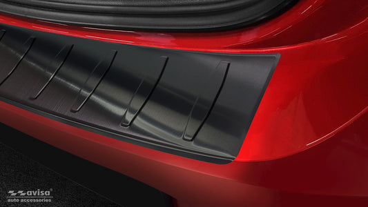 protector de parachoques trasero OPEL CORSA F negro acero