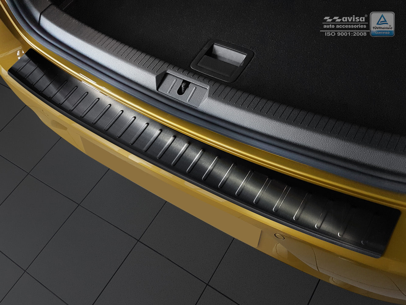 protector de parachoques trasero VW GOLF negro