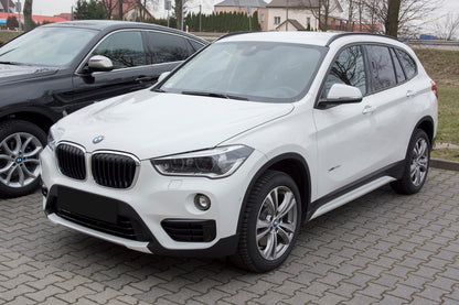 protector de parachoques trasero BMW X1 F48 negro