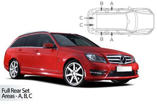 parasoles car shades Mercedes Benz C Class ( S204 ) Estate 2007-2014-PARASOLES-ICCTUNING